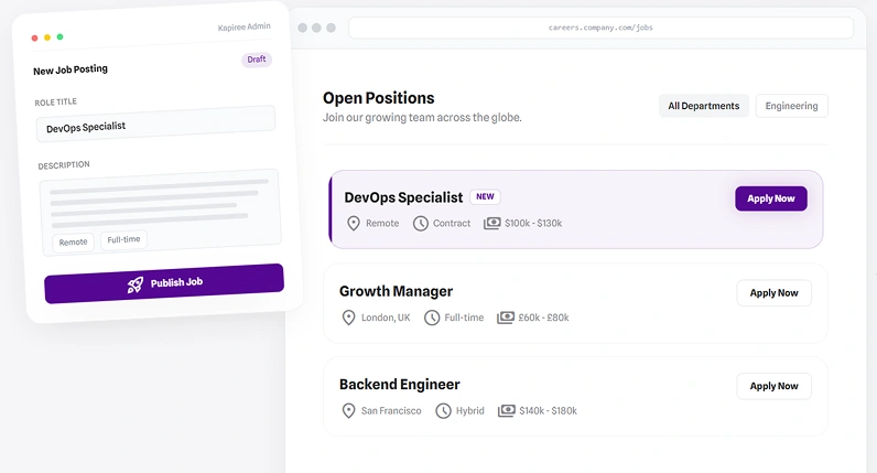 Career Page Integration