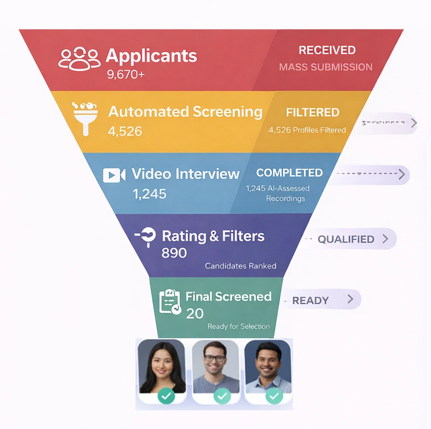 Kapiree Pre-screening Funnel Process